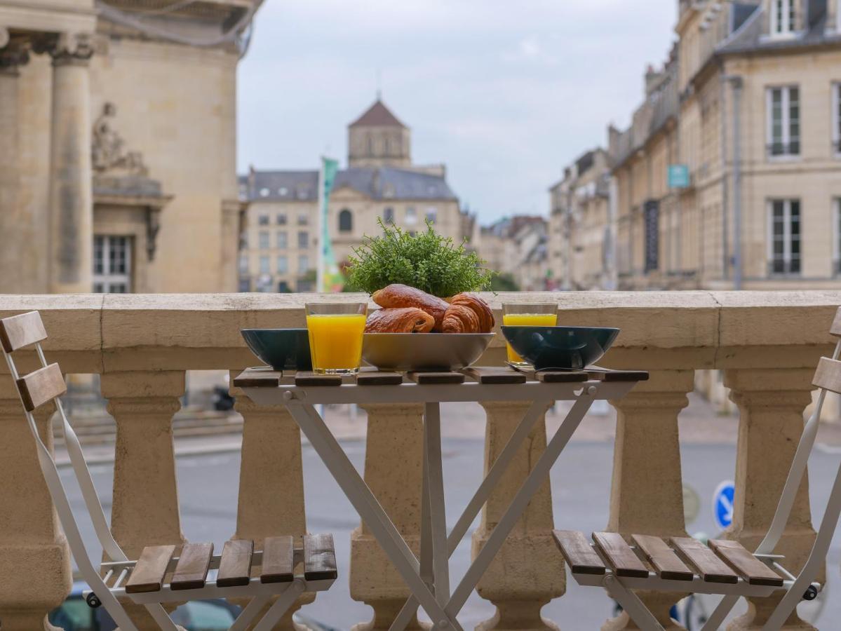 Studio Renove Avec Terrasse Et Vue Unique ! Caen Bagian luar foto