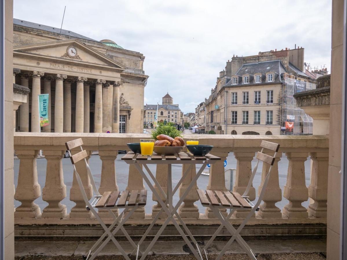 Studio Renove Avec Terrasse Et Vue Unique ! Caen Bagian luar foto